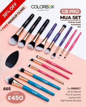 Load image into Gallery viewer, CB Pro MUA Brush Set (Ideal for Makeup Learners)