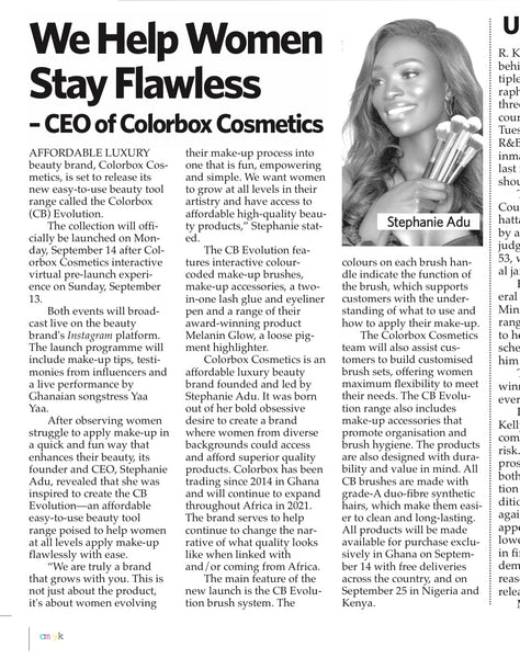 We Help Women Stay Flawless – CEO of Colorbox Cosmetics