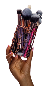 Rose Gold Brush Holder
