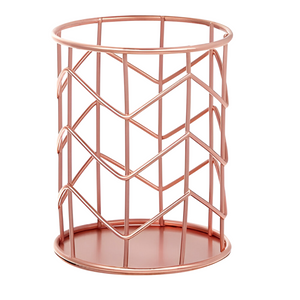 Rose Gold Brush Holder