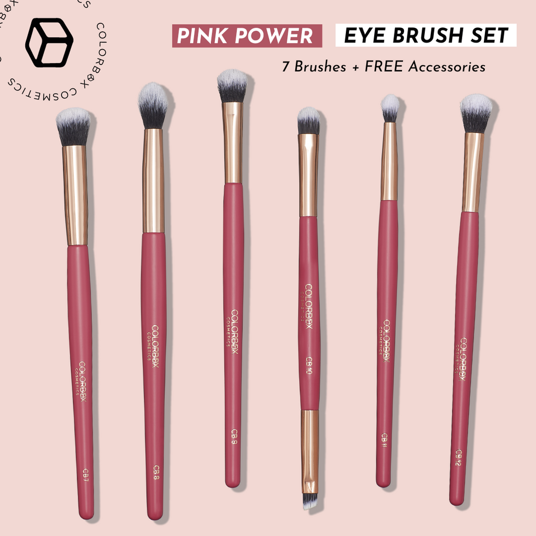 Pink Power Eye Brush Set
